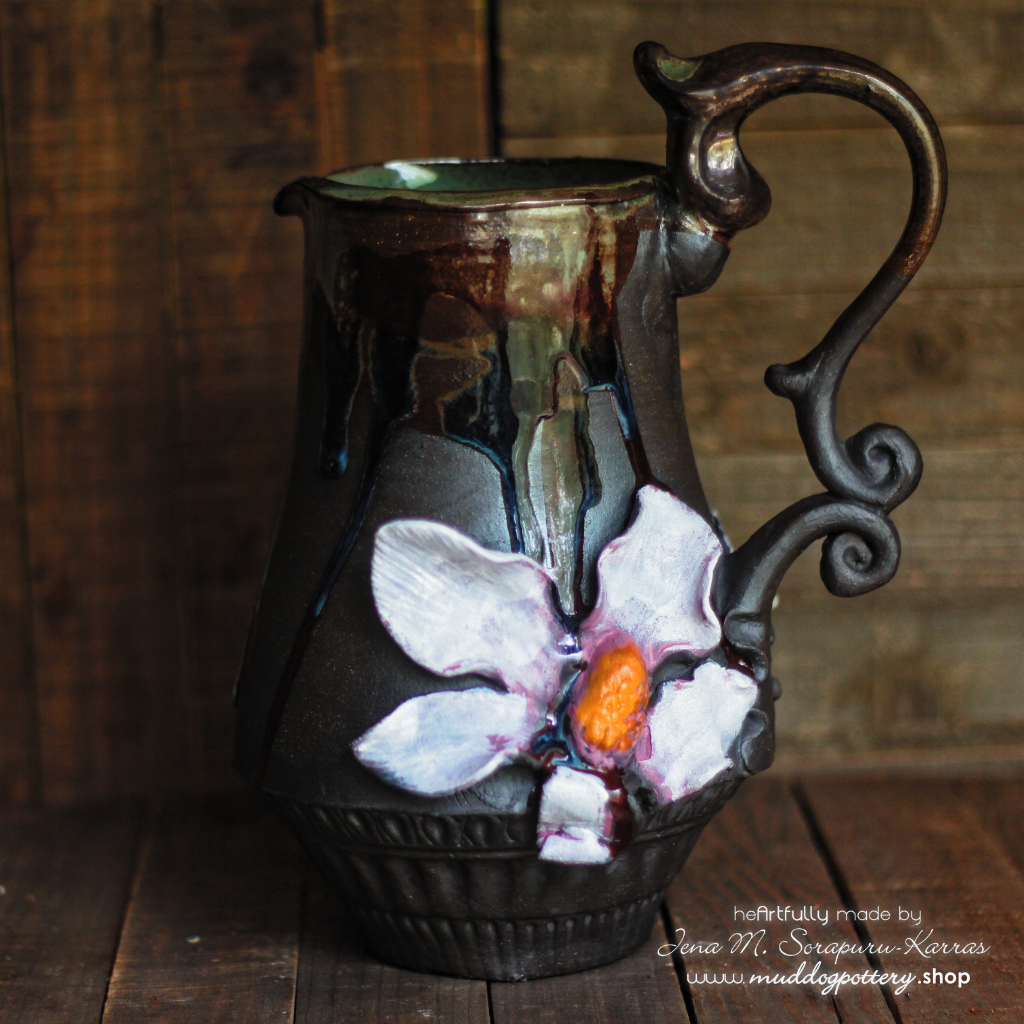 Magnolia at Midnight Pitcher