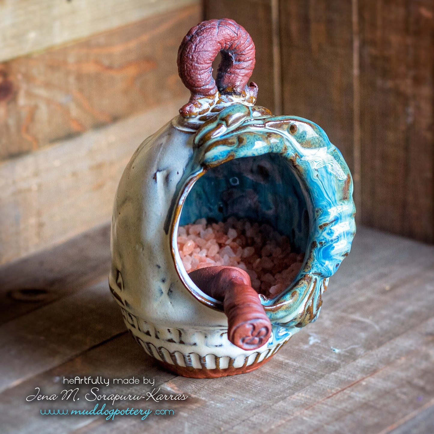 Blue Crawfish (Krevis Blé) Salt Cellar