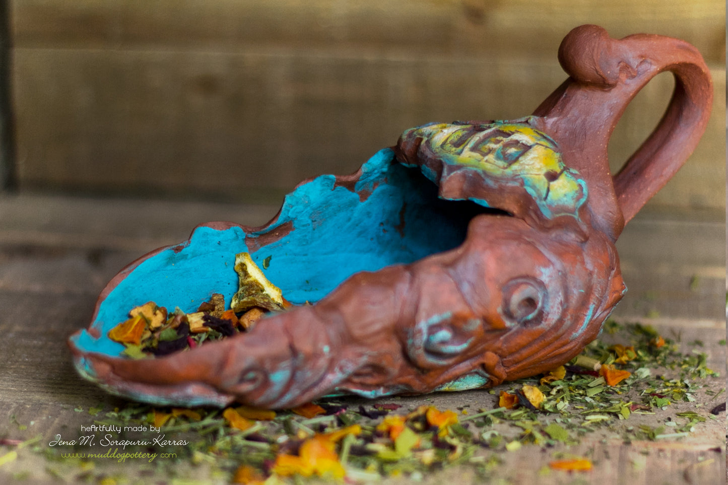 Ceramic Tea Scoop (Louisiana Creole)