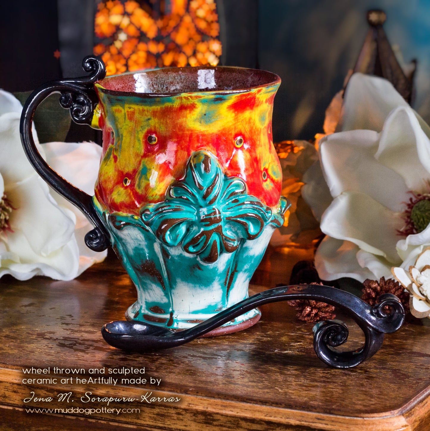 Fleur de Lis Teacup (The Creole House Collection)