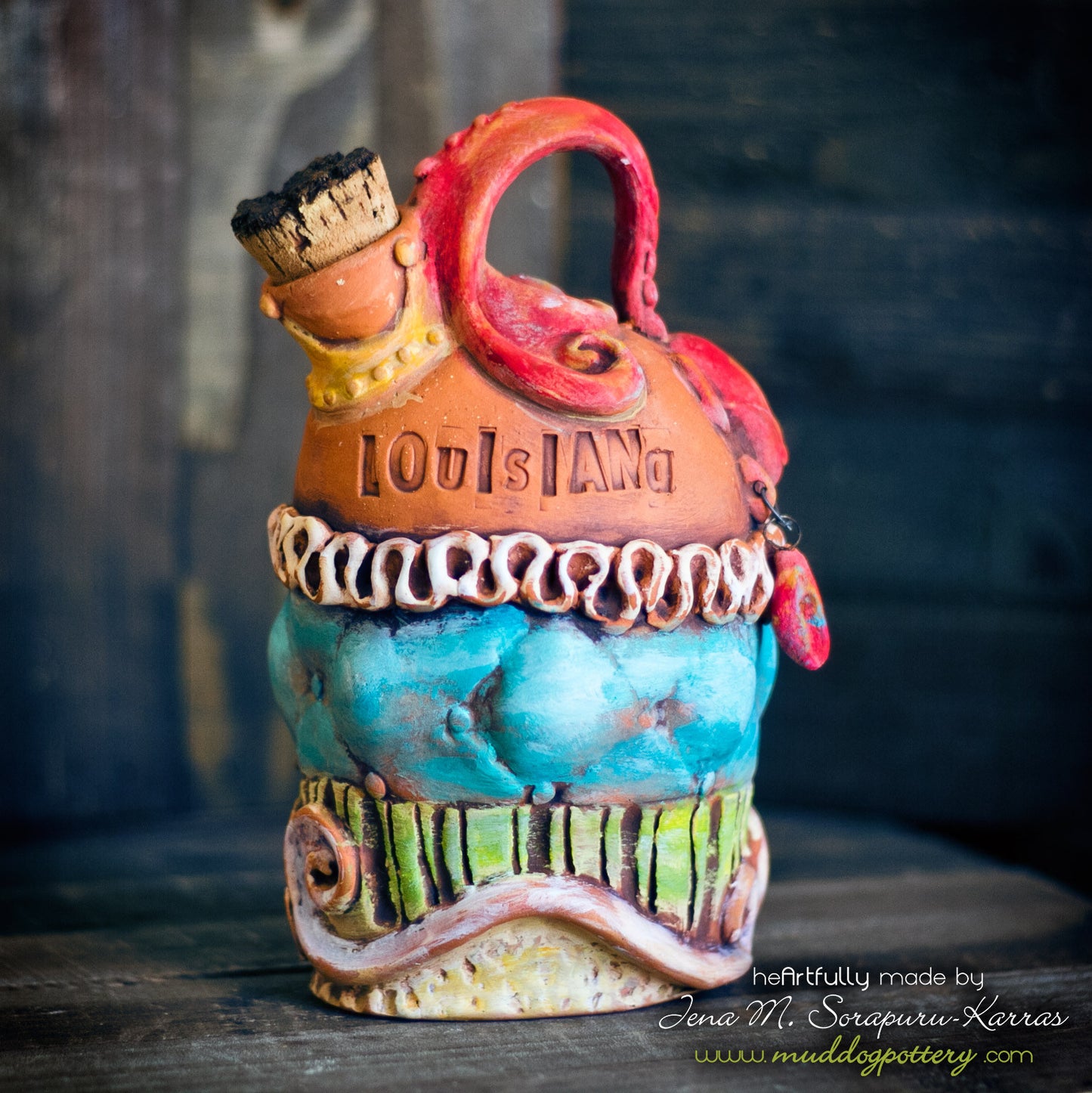 Jester Jug (Tiny Jester King with a Heart and a Crawfish Companion)