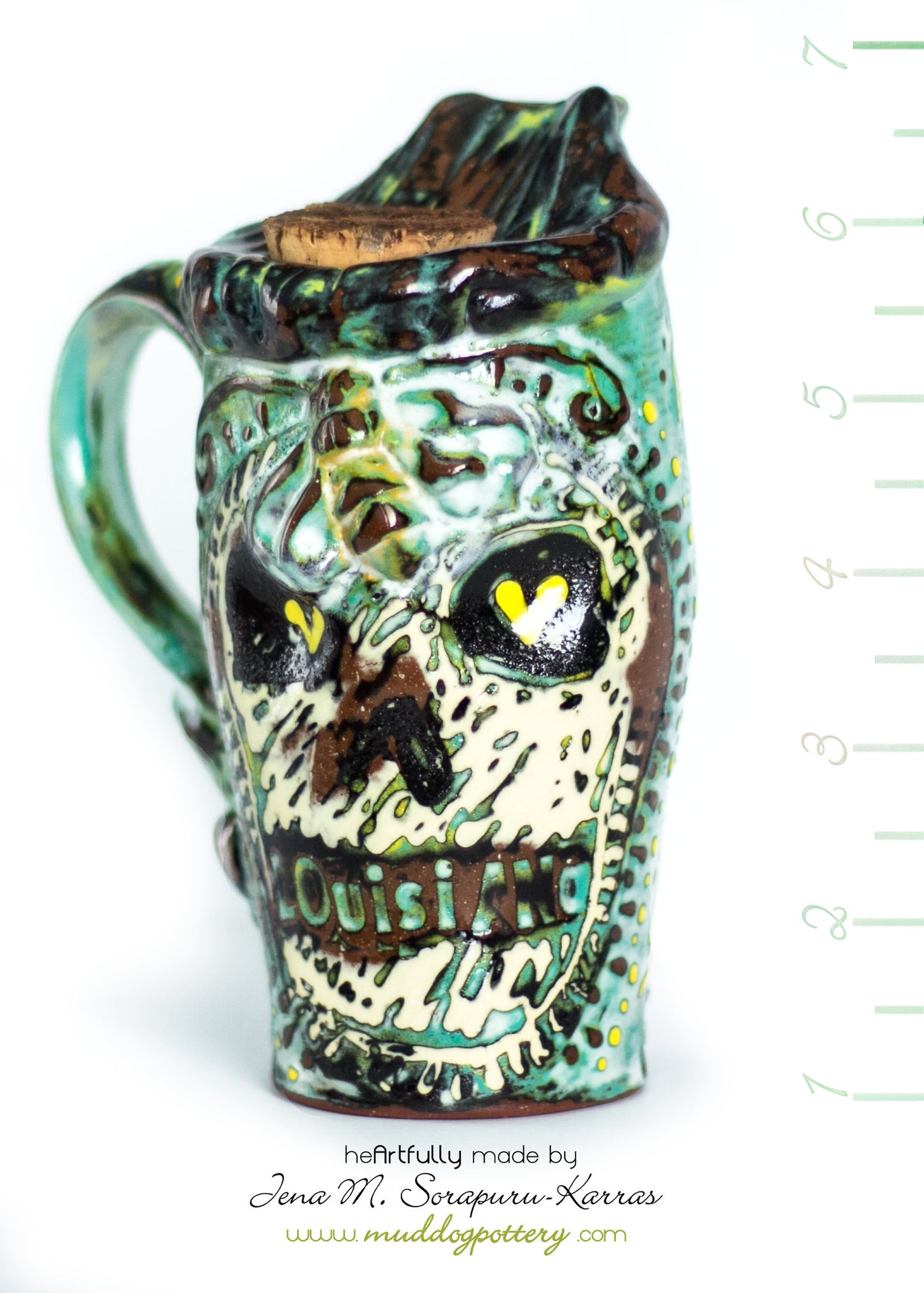 Skull and Honey Bee Travel Mug