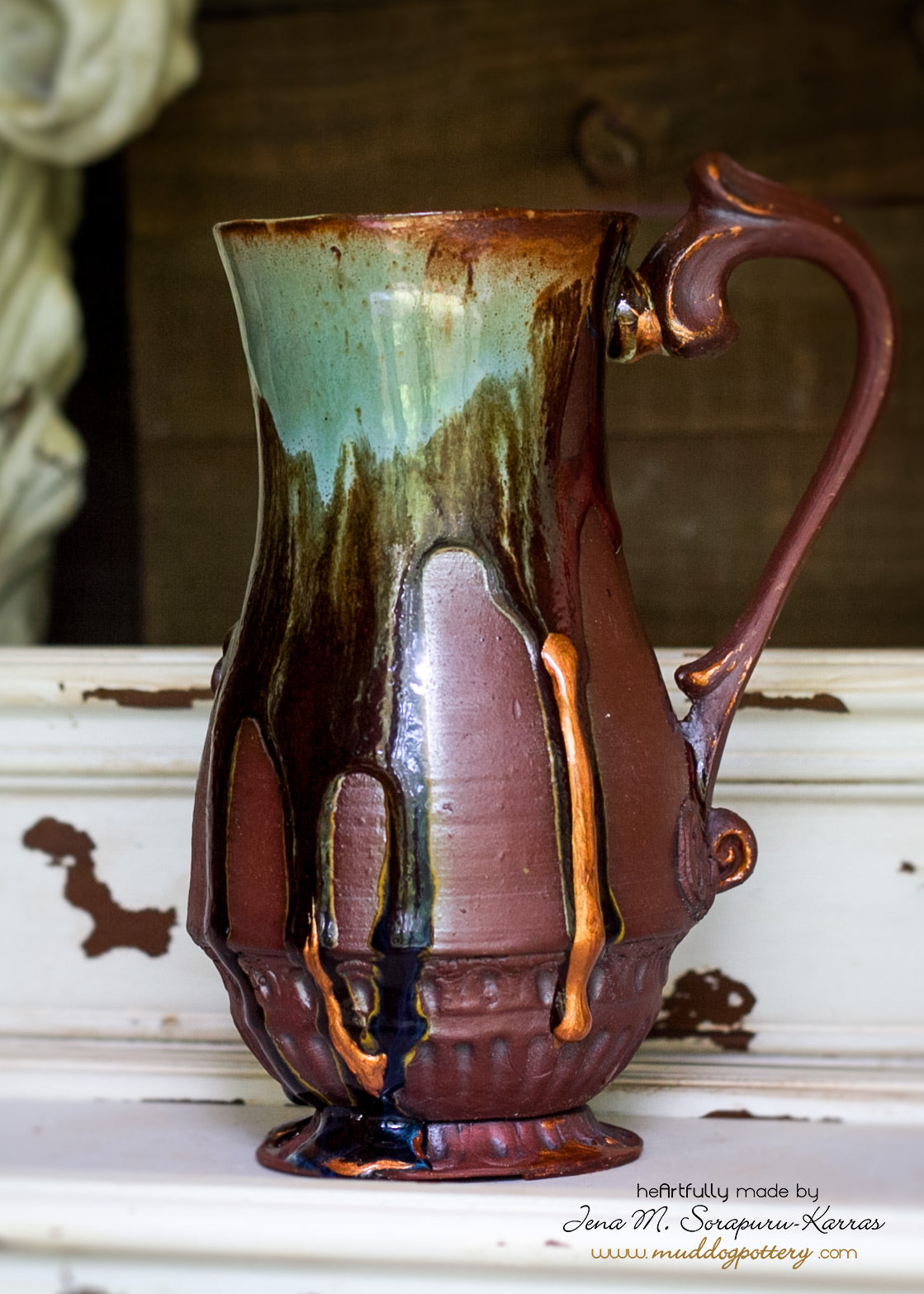 Louisiana Iris Coffee Mug, Gilded ( The Creole Courtyard Collection )
