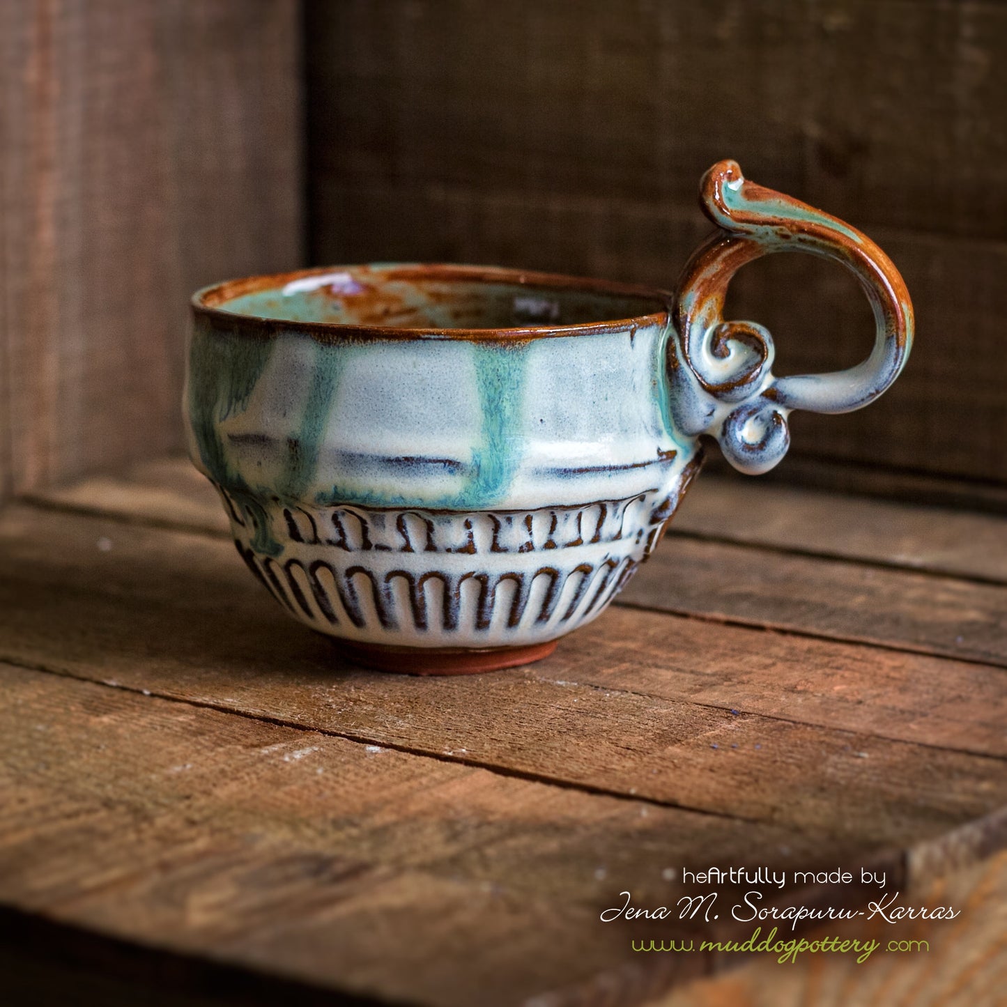 Robin's Egg Cappucino Mug Set ( The Creole Courtyard Collection )