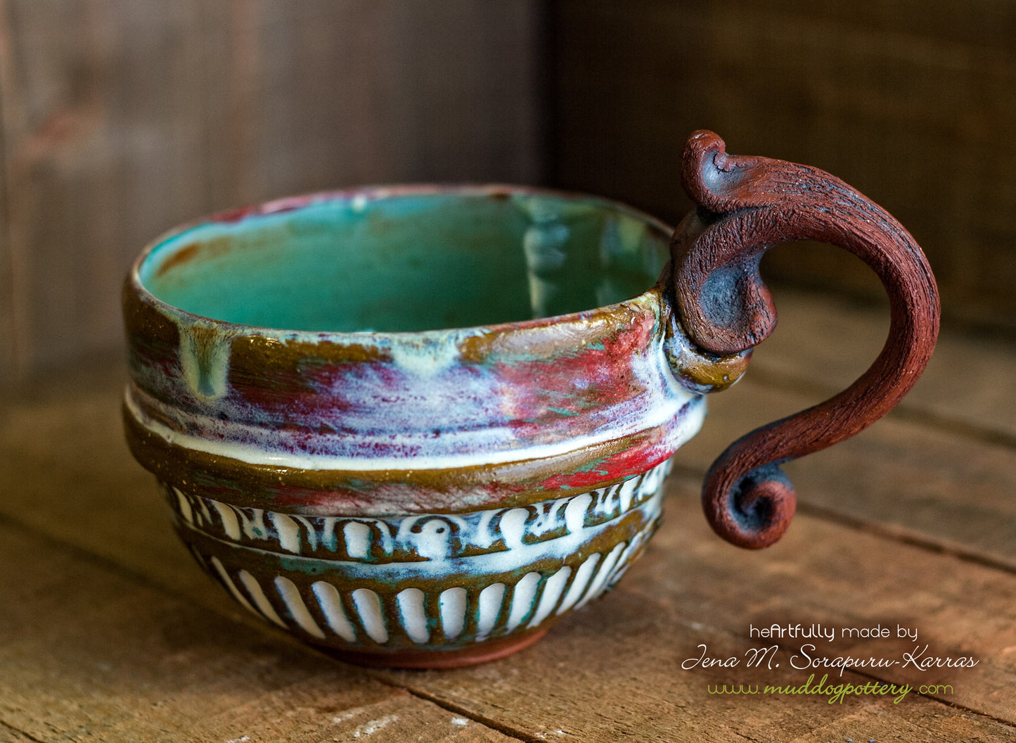 Peeling Paint Cappucino/Double Espresso Mug ( The Creole Courtyard Collection )