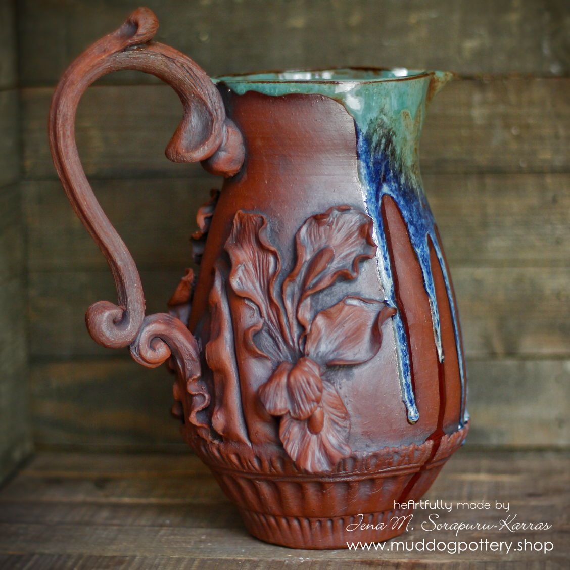 Louisiana Iris Pitcher v2 (The Creole Courtyard Collection)
