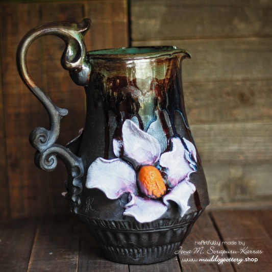 Magnolia at Midnight Pitcher