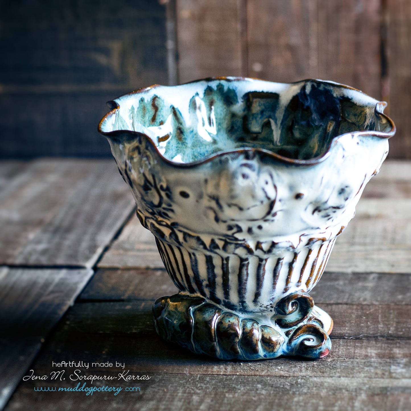 Blue Crawfish Soup Bowl