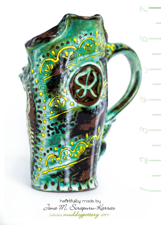 Skull and Honey Bee Travel Mug