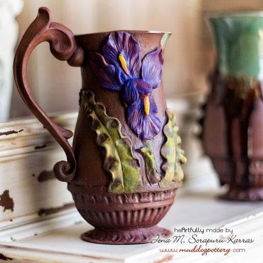 Purple Passion Louisiana Iris Coffee Mug ( The Creole Courtyard Collection )