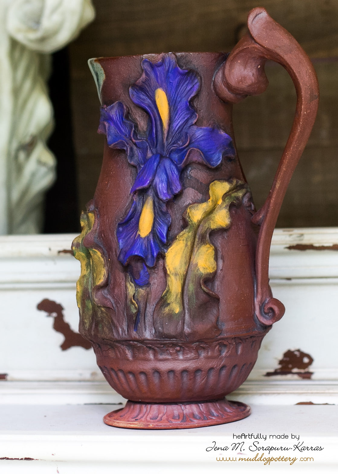 Purple Passion Louisiana Iris Coffee Mug ( The Creole Courtyard Collection )