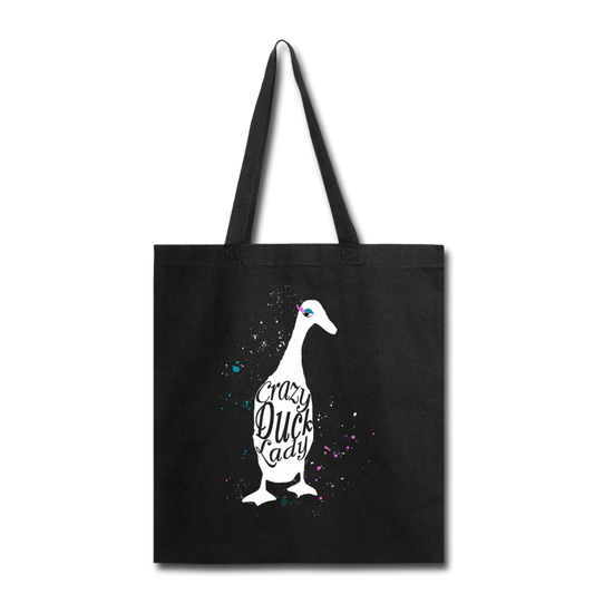 Miss Mud Dog Farm Fresh Duck Eggs Tote Bag - black